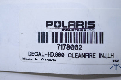 OEM Polaris 7178067 Top Right Hand Side Panel Decal NOS