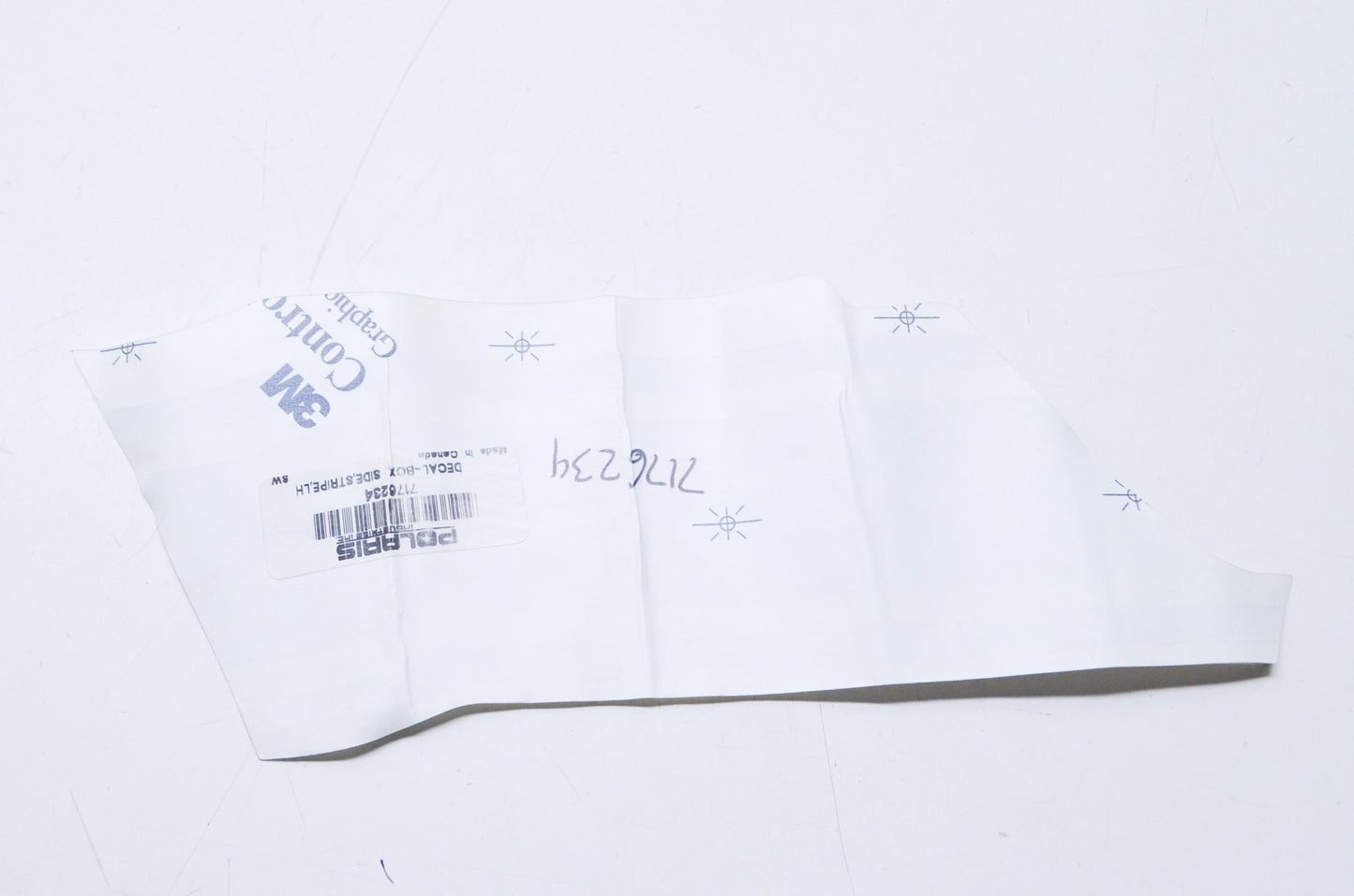 OEM Polaris 7176234 Left Hand Stripe Box Side Decal NOS