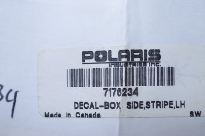 OEM Polaris 7176234 Left Hand Stripe Box Side Decal NOS