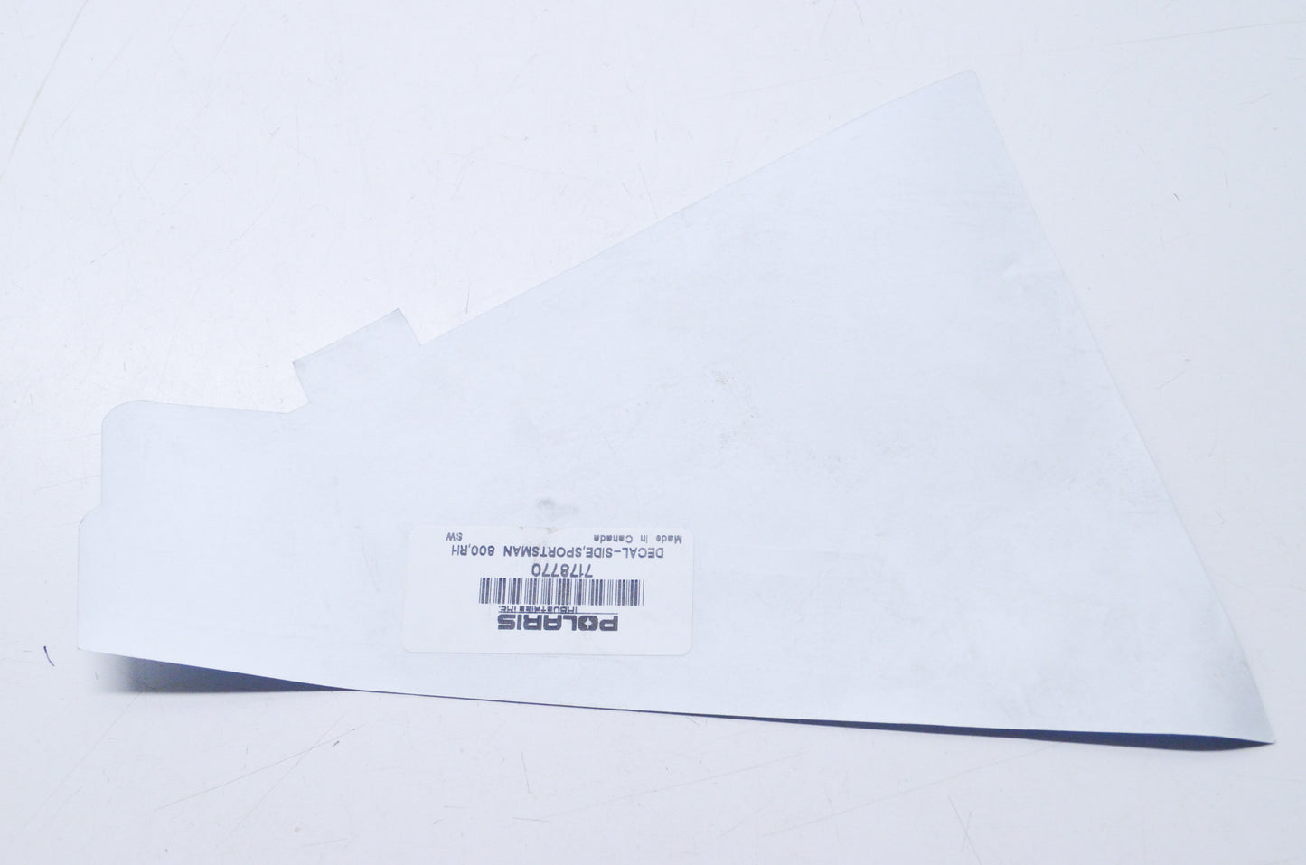 Right Side Panel 800 EFI Decal NOS