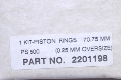 OEM Polaris 2201198 Piston Ring Kit 70,75MM NOS