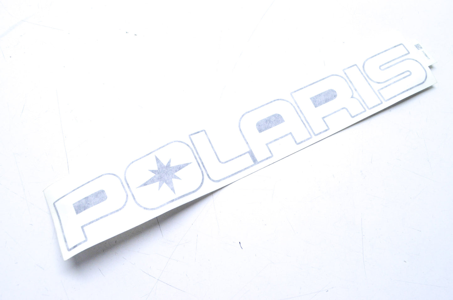 New OEM Polaris White Tailgate Decal NOS