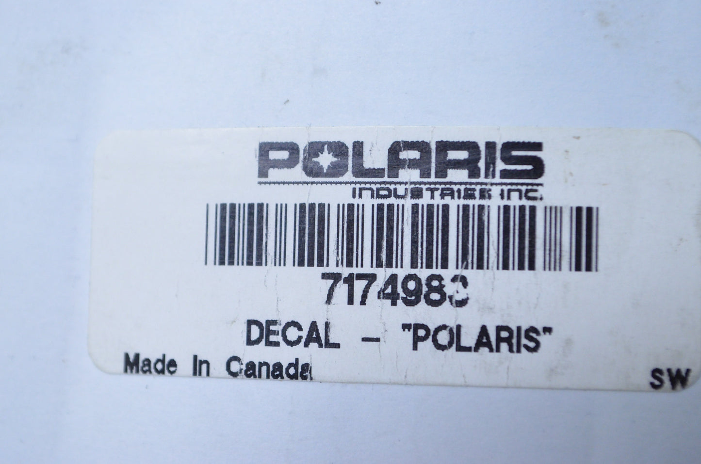 OEM Polaris 7174983 Decal "Polaris" NOS