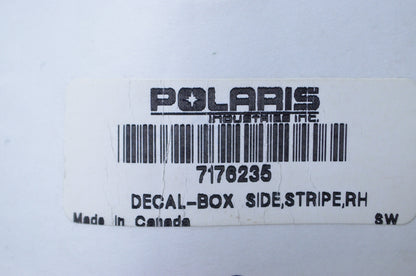 OEM Polaris 7176235 Right Hand Stripe Box Side Decal NOS