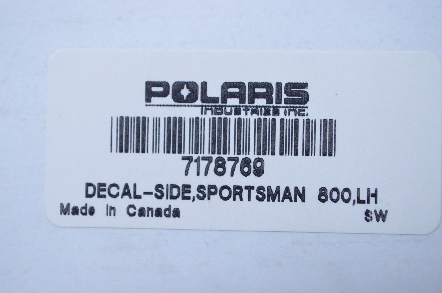 New OEM Polaris Left Side 2013-2014 Sportsman 800 EFI Decal NOS