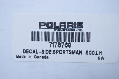 New OEM Polaris Left Side 2013-2014 Sportsman 800 EFI Decal NOS