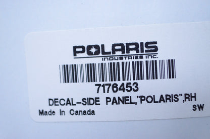 OEM Polaris 7176453 Right Hand "Polaris" Side Panel Decal NOS