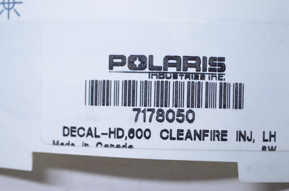 OEM Polaris 7178050 Left Hood Cleanfire Injection 600 NOS
