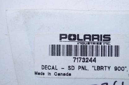 OEM Polaris 7173244 Right Side Panel Liberty 900 Decal NOS