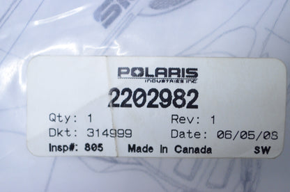 OEM Polaris 2202982 Hood Decal Kit NOS