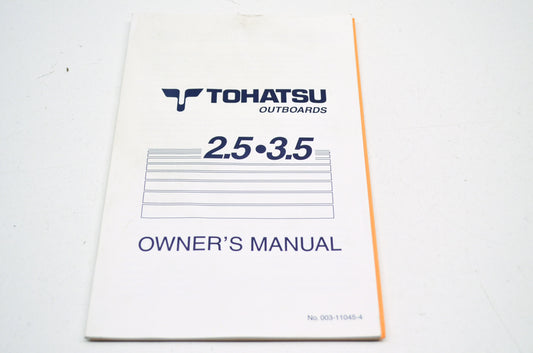 Tohatsu 003-11045-4, 05-01-MH1000 2.5/3.5 HP Owners Manual NOS