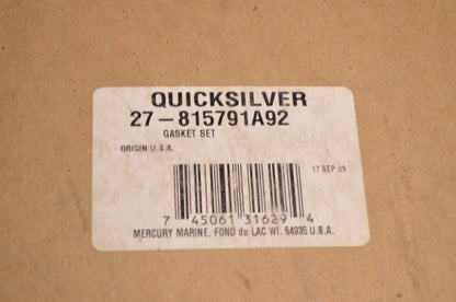 OEM Mercury 27-815791A92 Gasket Kit NOS
