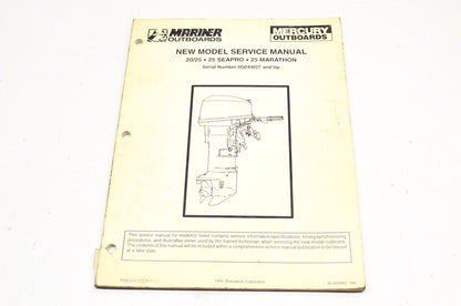 OEM Mercury 20/25, 25 Seapro, 25 Marathon Service Manual