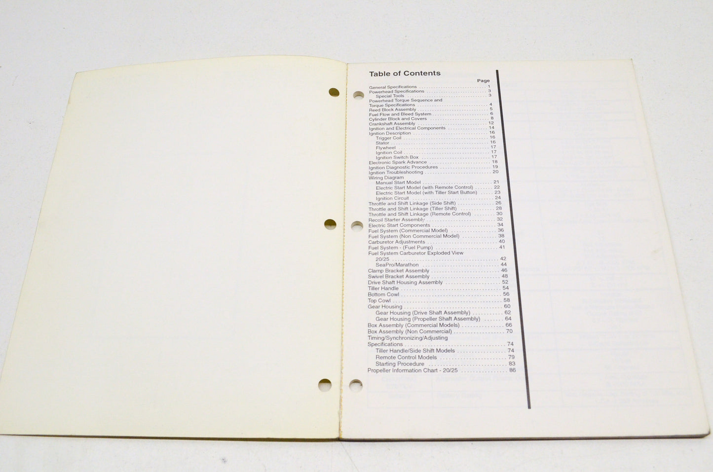 OEM Mercury 20/25, 25 Seapro, 25 Marathon Service Manual