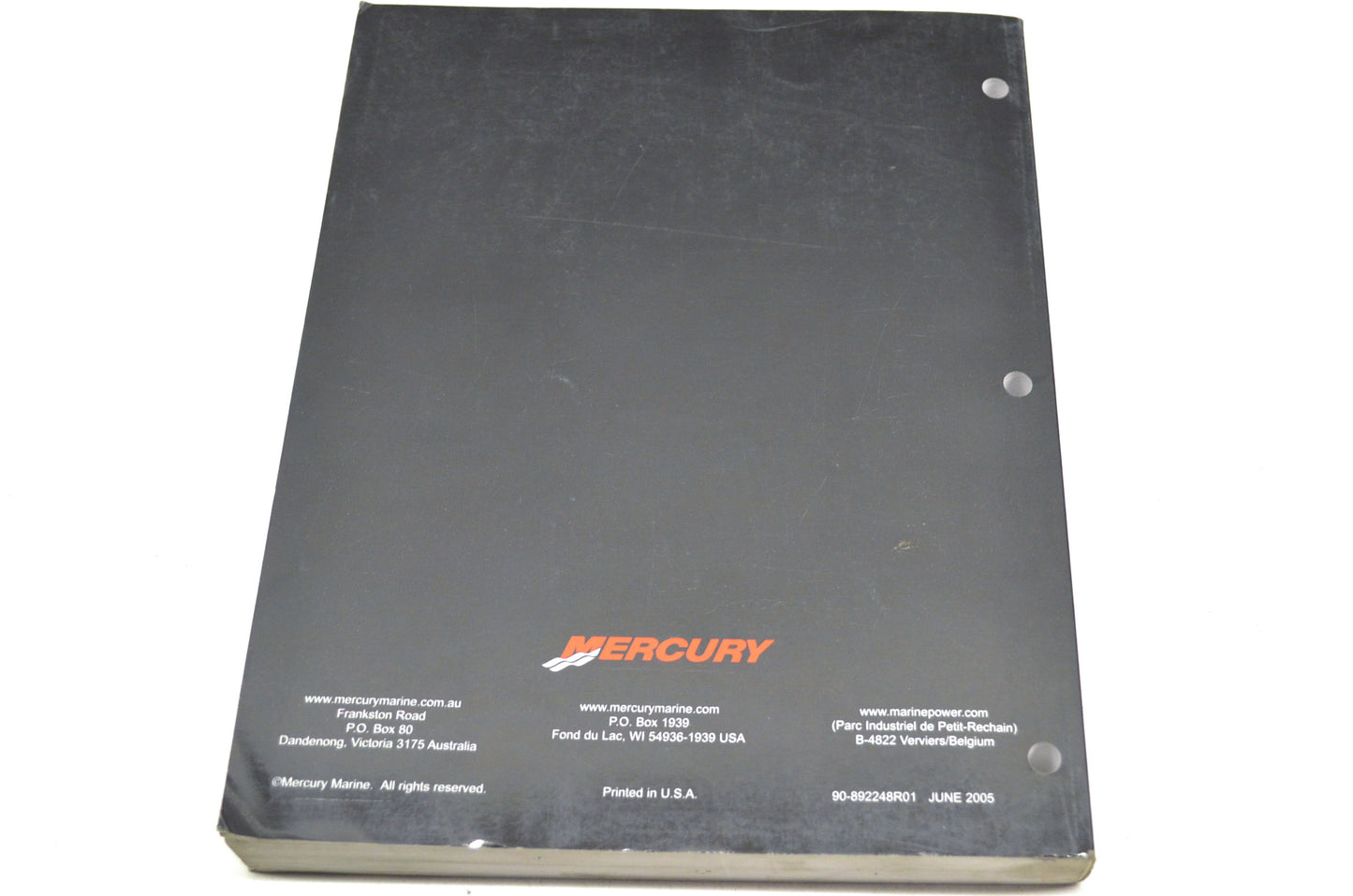 New OEM Mercury 8/9.9 FourStroke, 9.9 BigFoot FourStroke Service Manual NOS
