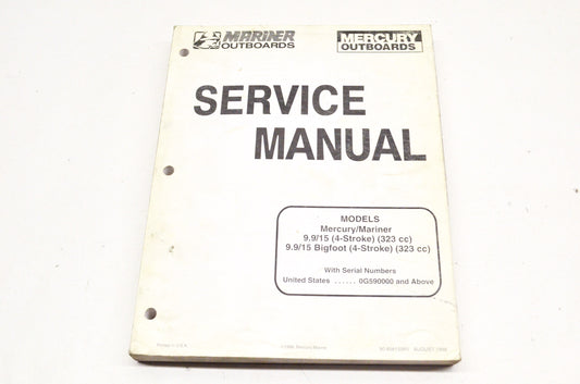 OEM Mercury 90-856159R1 9.9/15 4-Stroke, 9.9/15 Bigfoot 4-Stroke Service Manual