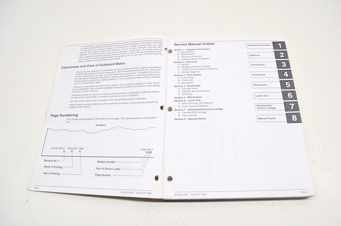OEM Mercury 90-856159R1 9.9/15 4-Stroke, 9.9/15 Bigfoot 4-Stroke Service Manual