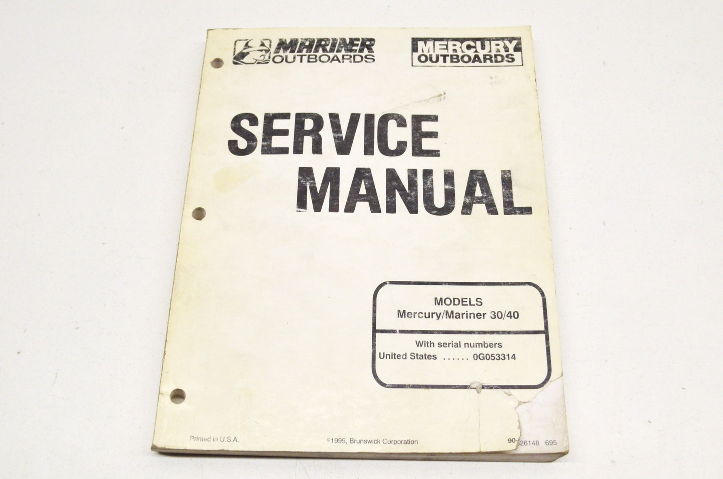 Mercury Mercury/Mariner 90-826148 30/40 Service Manual