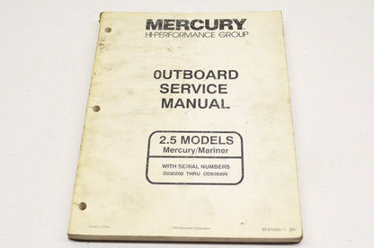 OEM Mercury 90-815595-1, 90-815595--1 Outboard Service Manual 2.5 Models