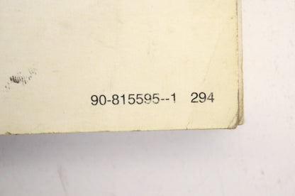 OEM Mercury 90-815595-1, 90-815595--1 Outboard Service Manual 2.5 Models