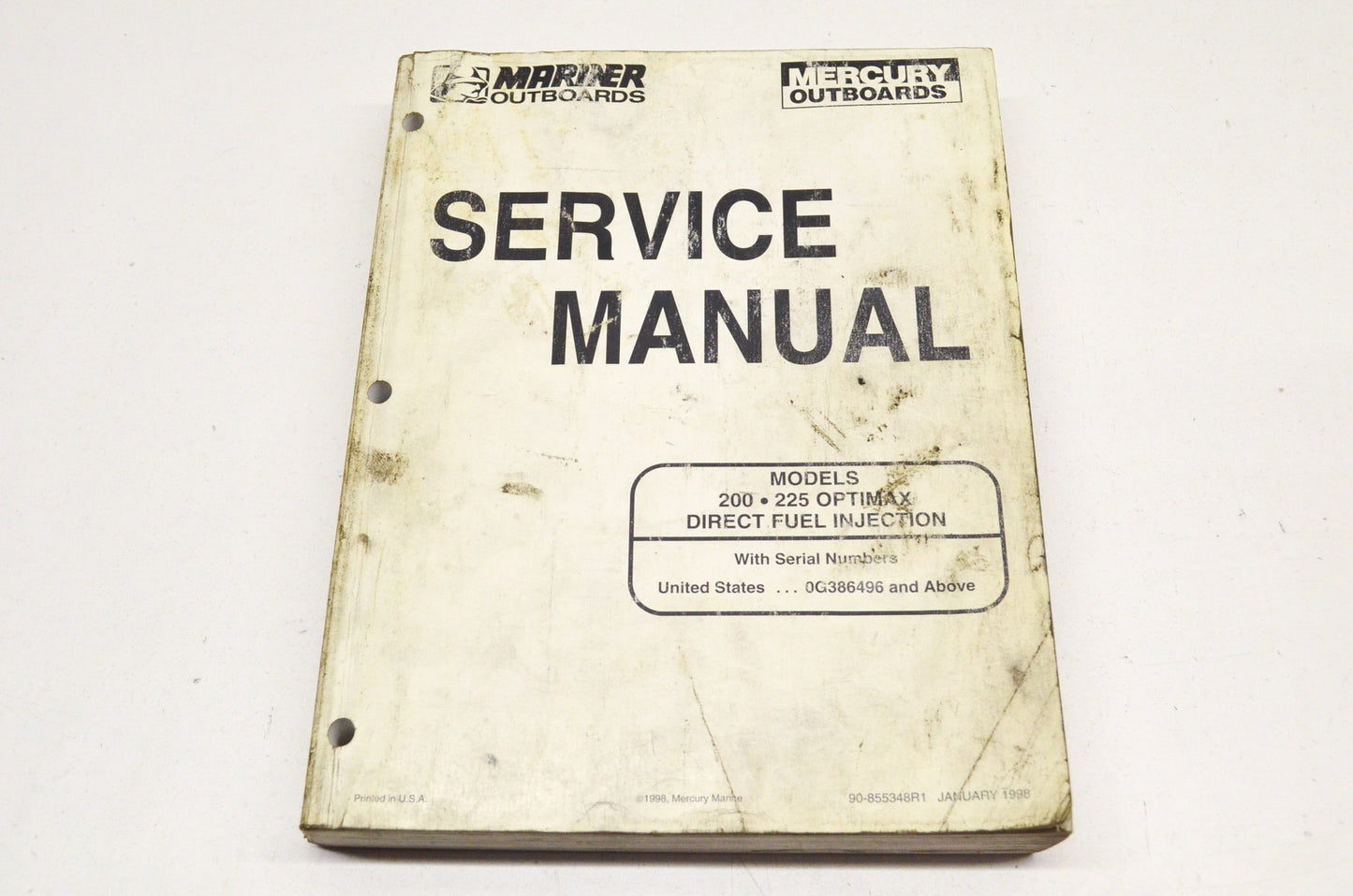 OEM Mercury 200/225 Optimax Direct Fuel Injection Service Manual