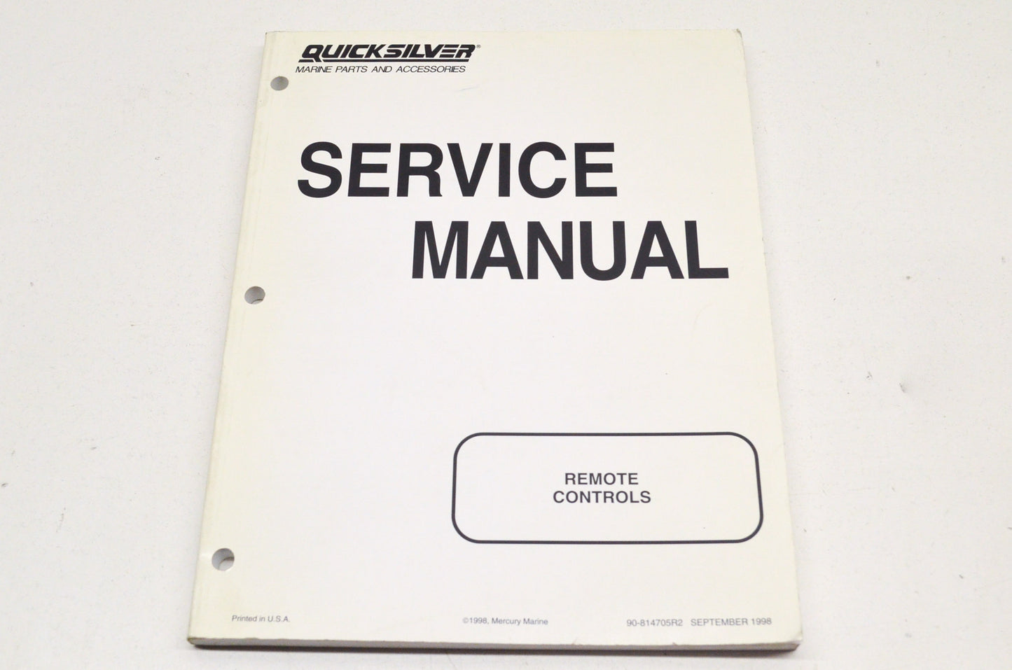 OEM Mercury 90-814705R2 Remote Controls Service Manual NOS