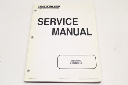 OEM Mercury 90-814705R2 Remote Controls Service Manual NOS