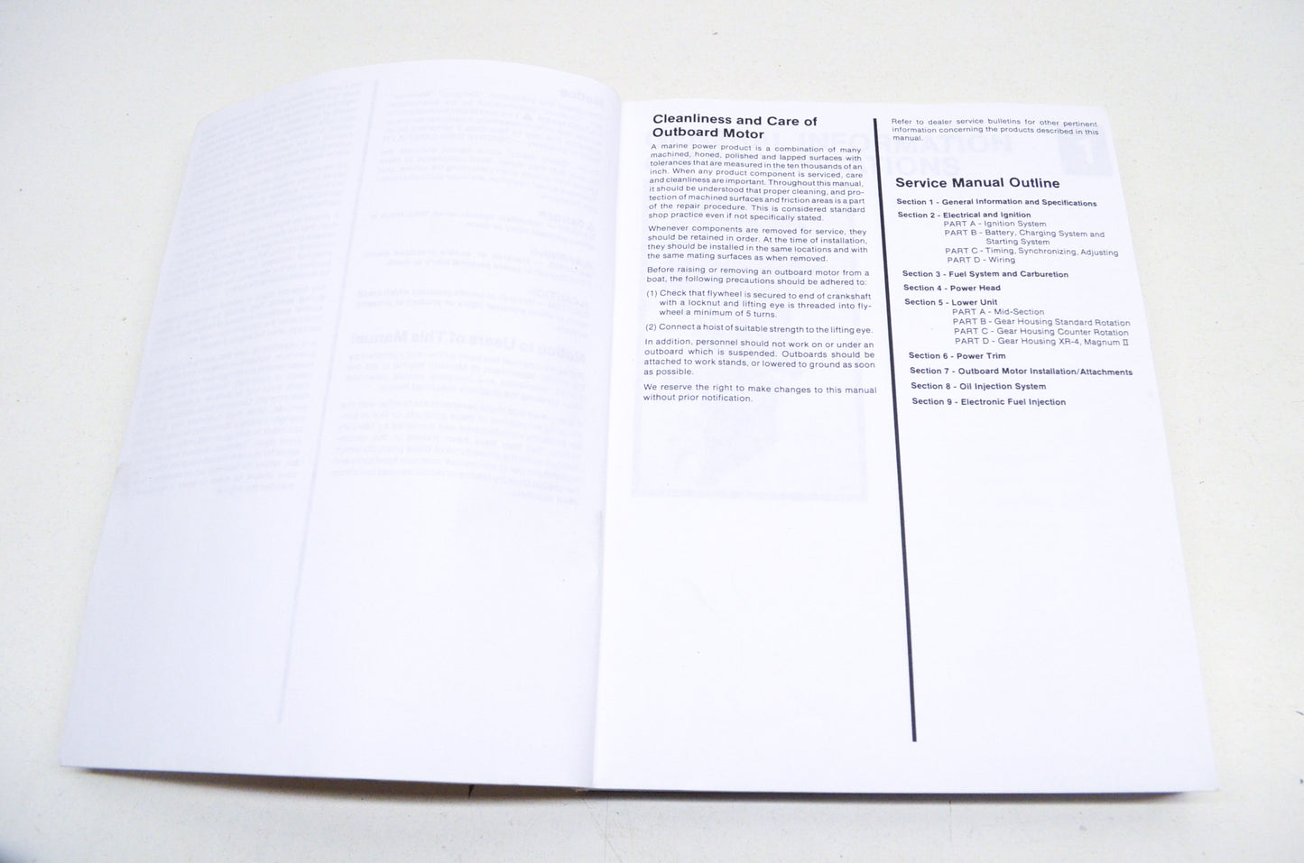 New OEM Mercury Engine Specifications Maintenance & Repair Procedures Service Ma