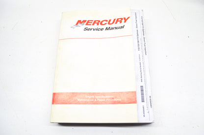 New OEM Mercury Engine Specifications Maintenance & Repair Procedures Service Ma