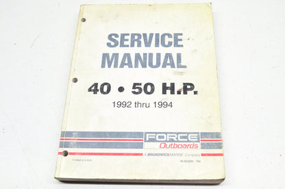 Force Outboards 40/50 H.P. 1992 thru 1994 Service Manual
