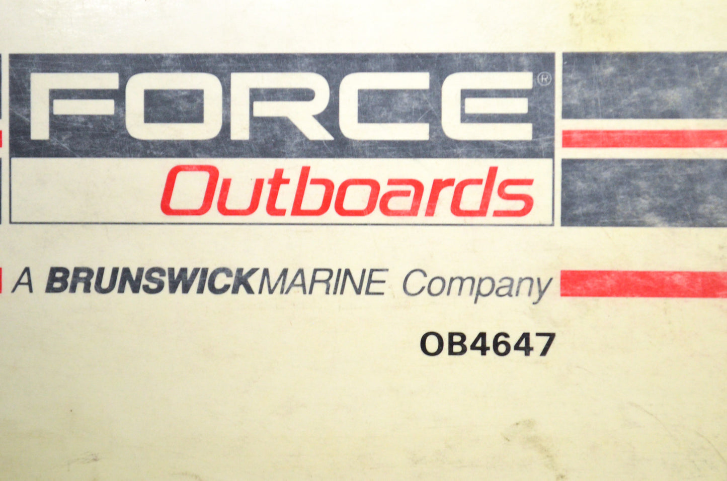 Force Outboards OB4647 5 HP 1988 Thru 1991 Models Service Manual