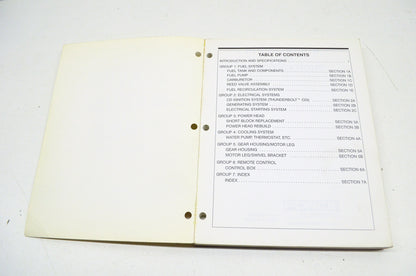 Force Outboards 70 HP 1991 Models Service Manual