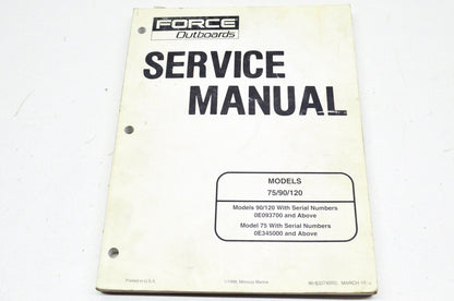New Force Outboards 75/90/120 Service Manual NOS
