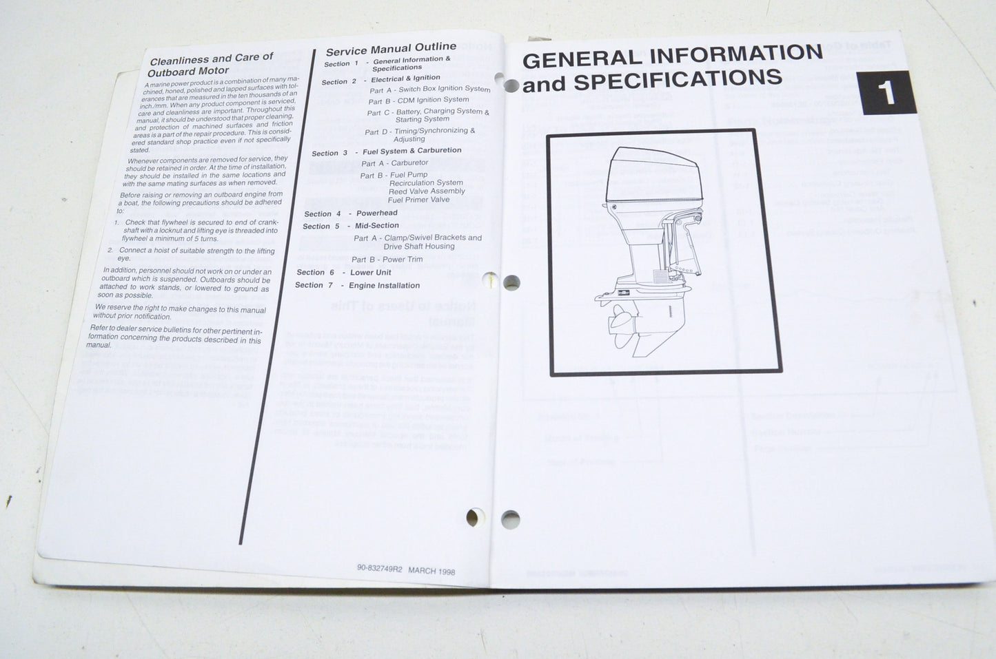 New Force Outboards 75/90/120 Service Manual NOS