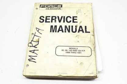 Force Outboards 85, 90, 120 and 125 HP 1988 Thru 1991