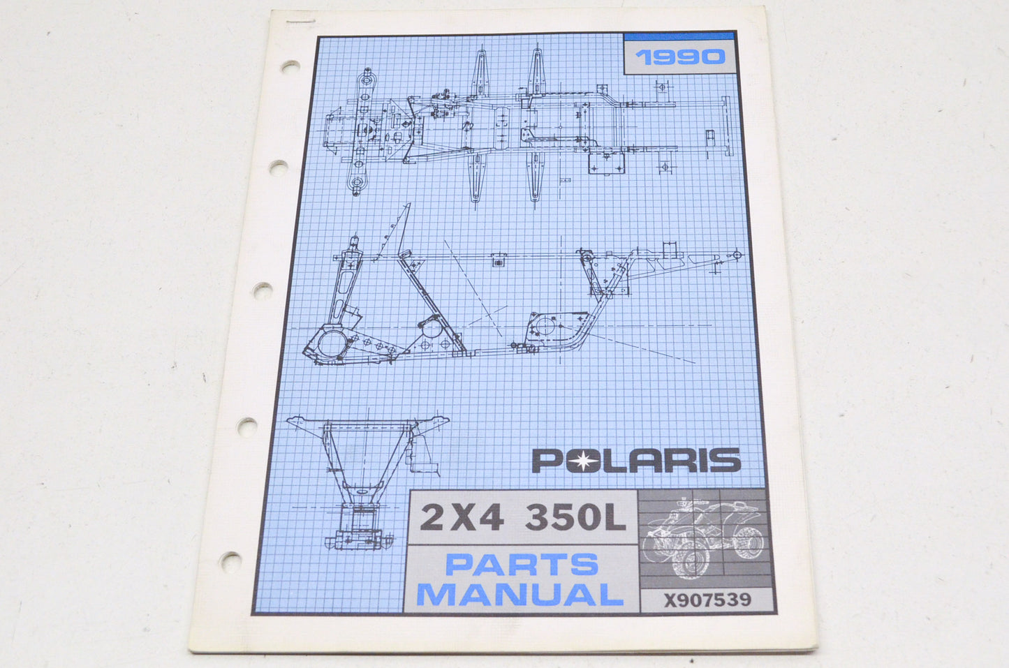 OEM Polaris 1989-1990 2X4 350L Parts Manual
