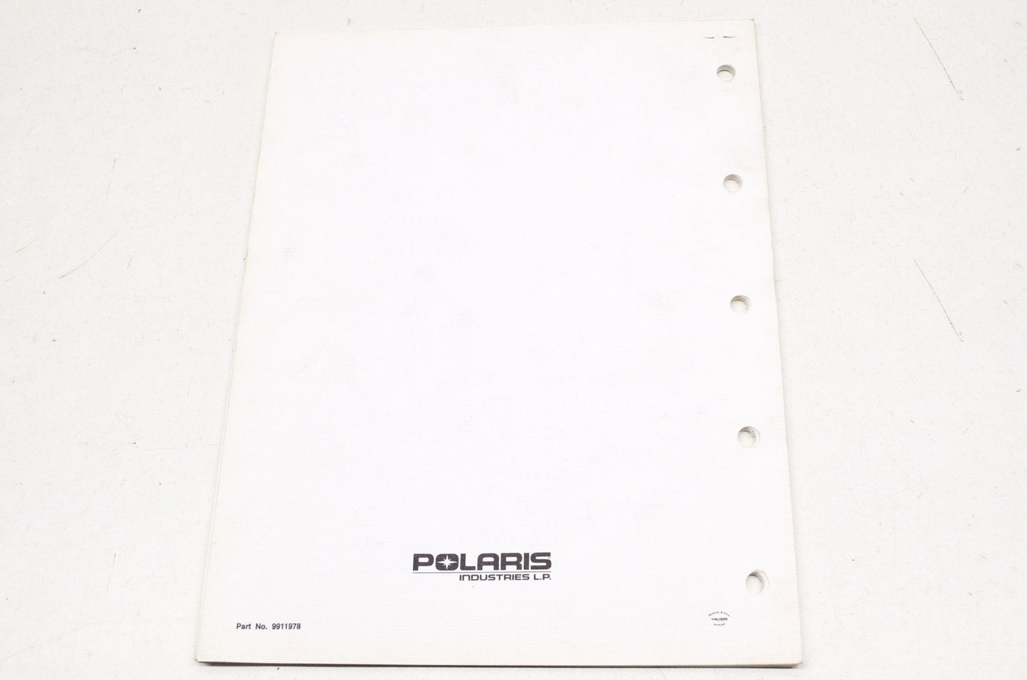 OEM Polaris 9911978 1991 Trail Boss 2X4 Parts Manual