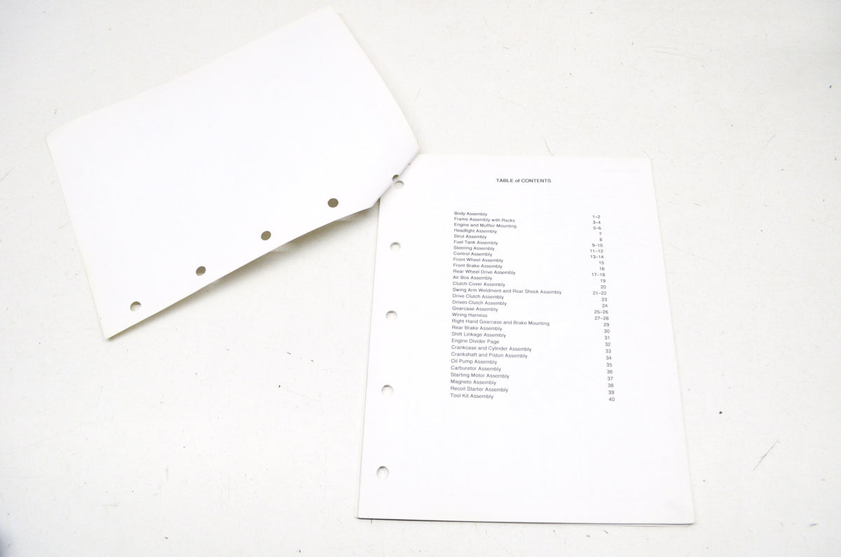 OEM Polaris 9911978 1991 Trail Boss 2X4 Parts Manual