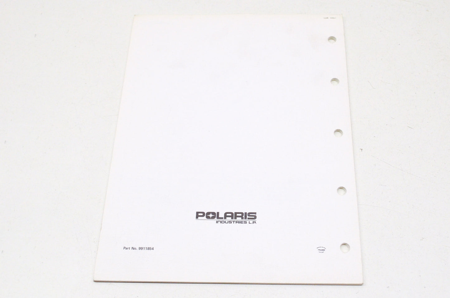 OEM Polaris 9911854 1990 4X4 350L Parts Manual NOS