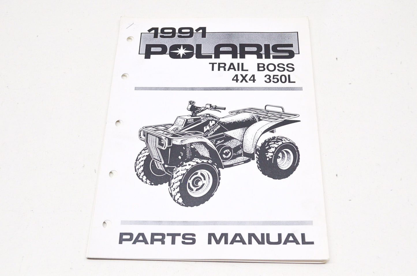 New OEM Polaris 1991 Tail Boss 4X4 350L Parts Manual NOS