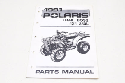 New OEM Polaris 1991 Tail Boss 4X4 350L Parts Manual NOS
