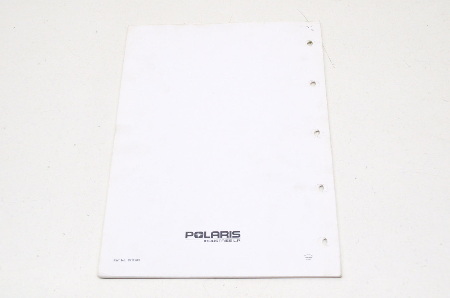 New OEM Polaris 1991 Tail Boss 4X4 350L Parts Manual NOS