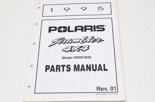OEM Polaris 9912725 1995 Scrambler 4X4 Parts Manual NOS