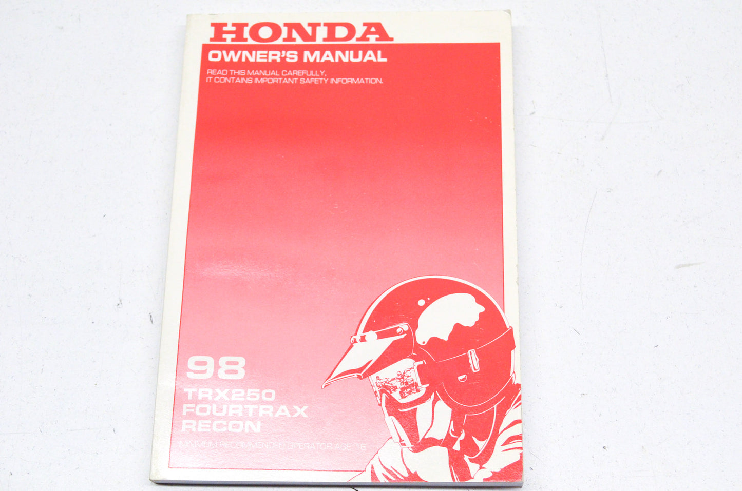 OEM Honda 31HM8610 Owner's Manual 98 TRX 250 E NOS