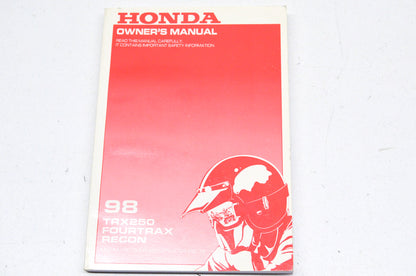 OEM Honda 31HM8610 Owner's Manual 98 TRX 250 E NOS