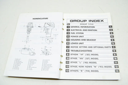 OEM Suzuki DT40C/CE/CER, DT40W/WK Outboard Motor Service Manual