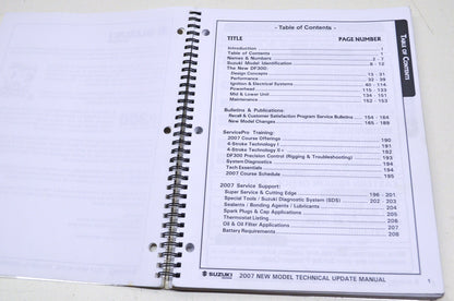 OEM Suzuki 99954-51207 2007 Model Technical Update Seminar Manual