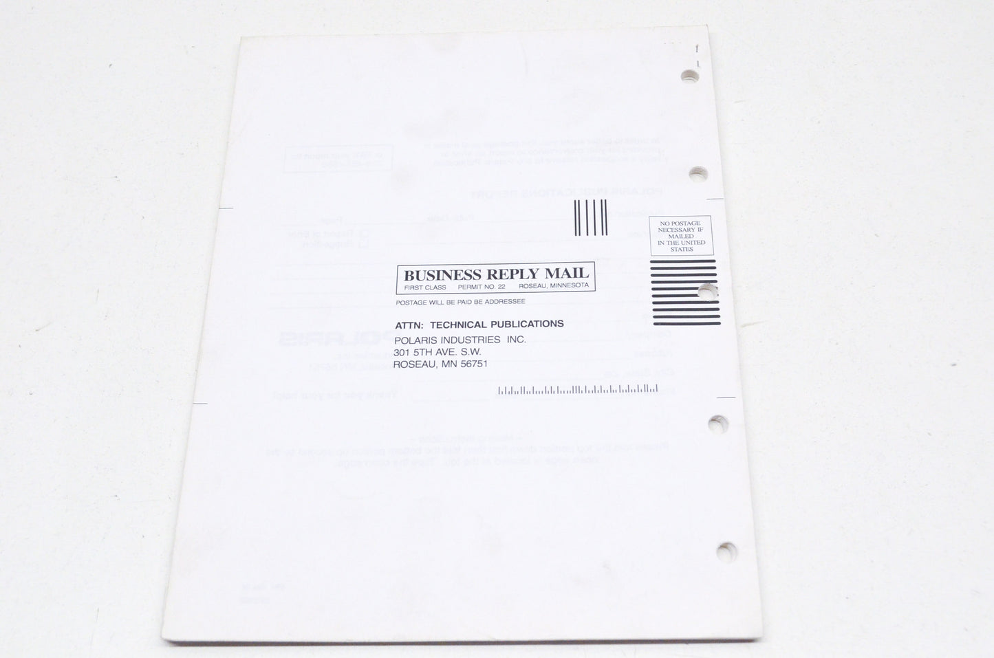 OEM Polaris 9914075 1997 Magnum 6X6 Parts Manual