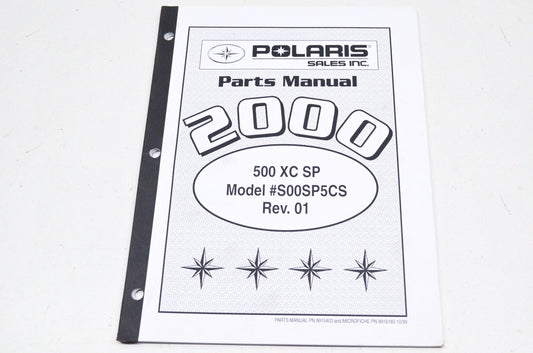 OEM Polaris 9915403 2000 500 XC SP Parts Manual NOS