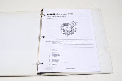 Kohler 24 690 37, 24 690 37 Rev. A Command Pro CV682, CV732, CV742, CV752 Servic
